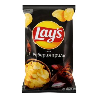 Чіпси Lays Реберця Гриль 120г 1-21 UA