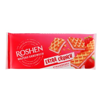Вафлі Sandwich Crunch полуниця 142г Рошен