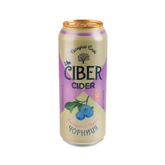 Сидр «Ciber» Чорниця 0,5 з/б алк. 5-6%