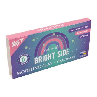 Пластилін YES, 6 кол., 120г "Glamour" 540640