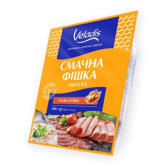 Закуска Смачна фішка зі смаком курки 100г Veladis