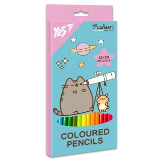 Олівці кольорові Yes 12/24 кол. "Pusheen. Cheek" 290745