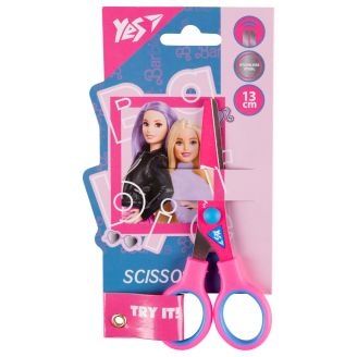 Ножиці Yes "Barbie" 13см, з принтом на лезі 480438