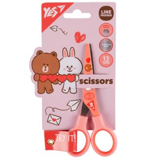 Ножиці Yes "Line Friends" 13см, з принтом на лезі 480441