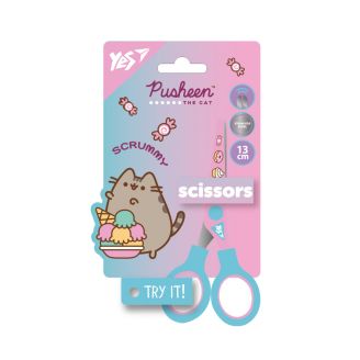 Ножиці Yes "Pusheen" 13см, з принтом на лезі 480437