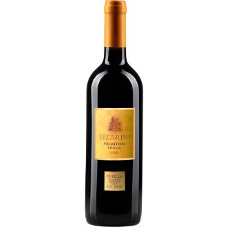 Вино Sizarini Primitivo Puglia IGT 4RU черв. сухе 0,75л Італія