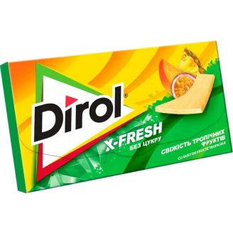 Жувальна гумка X-Fresh свіжість тропічних фруктів 13,5г Dirol