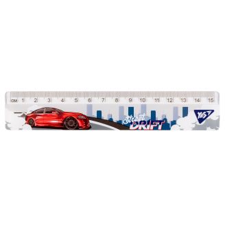 Лінійка Yes 15 см "Street drift" 370664