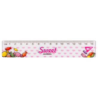 Лінійка Yes 15 см "Sweet Cream" 370662