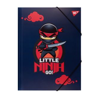 Папка Yes A4 на гумці "Ninja" синя 492218