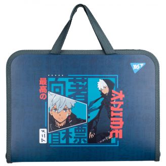 Папка-портфель Yes FC на блискавці з тканинними ручками "Anime" 492247