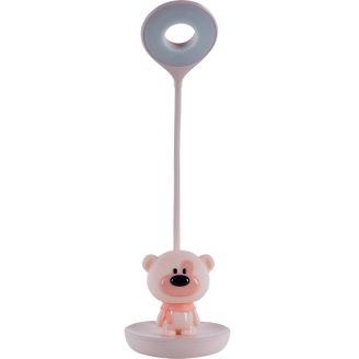 Настільна лампа LED з акумулятором Bear, рожевий K24-492-2-2, 66354 