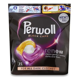 Капсули для прання Perwoll для темних та чорних речей 35шт