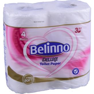 Туалетний папір Belinno Delux 4шт 3 шар