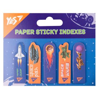 Індекси паперові Yes "Space", 55*15мм, 100 шт (5x20) 170414