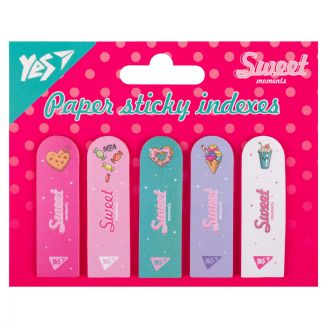 Індекси паперові Yes "Sweet Cream", 55*15мм, 100 шт (5x20) 170416