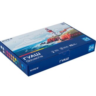 Гуаш 24 кол., 20 мл Kite Classic K-097, 67690