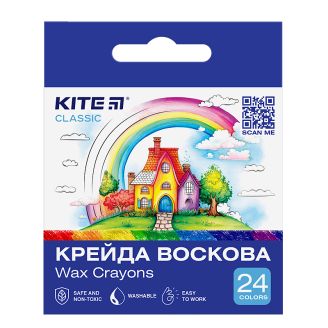 Крейда воскова, 24 кольори Kite Classic K-1070, 67632