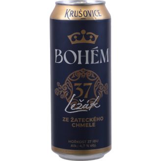 Пиво світле  Bohem PL 11" 4.7 % з/б 0,5л ТМ  "Krusovice"