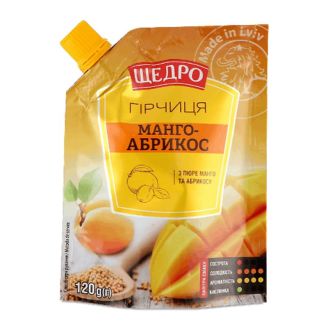 Гірчиця "Манго-абрикос" д/п 120г Щедро