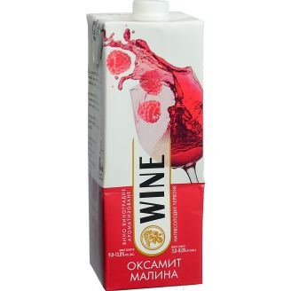 Вино аромат. Оксамит Малина черв. н/сол 1 л т/п  Котовський ВЗ