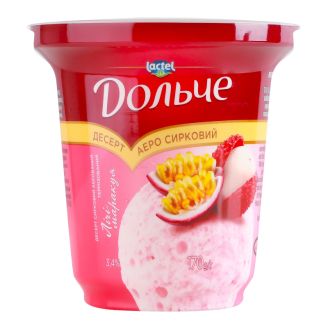 Десерт аерований Дольче 3.4% 170г лічі-маракуя Лакталіс