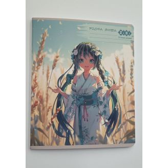 Зошит предметний ANIME, 48арк., лінія, укр.мова, KIDS LINE ZB.1704-14