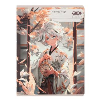 Зошит предметний ANIME, 48арк., клітинка, історія, KIDS LINE ZB.1704-22