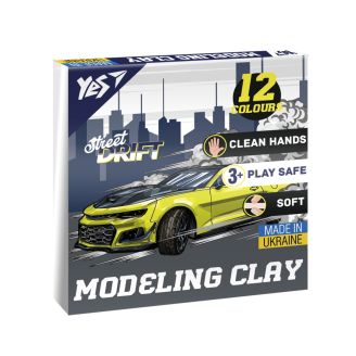 Пластилін Yes, 12 кол., 240г "Drift King" 540672