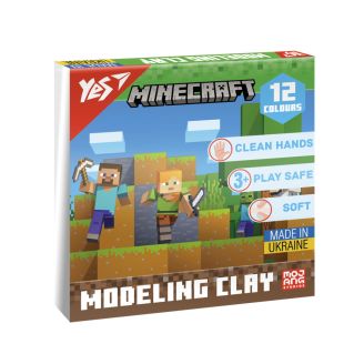 Пластилін Yes, 12 кол., 240г "Minecraft" 540668