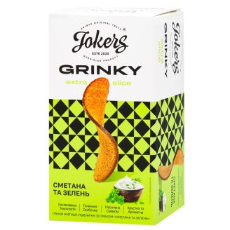 Грінки «Сметана та зелень» Extra Slice 90гр ТМ JokerS