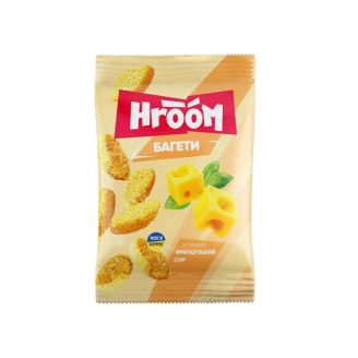 Сухарики багетні зі смаком "Французський сир" ТМ "HROOM!" 60г