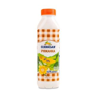 Ряжанка 4,0% 420г ПЕТ ТМ "Селянська"