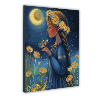 Картина за номерами з алмазною мозаїкою SANTI "Місячна казка", 40*50см 955379