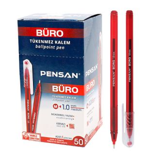 Ручка PENSAN BURO BALL POINT PEN червона 2270