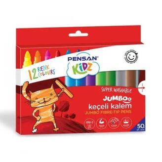Набір маркеров 12шт PENSAN KIDZ 12 COLOR JUMBO FIBRE  99040