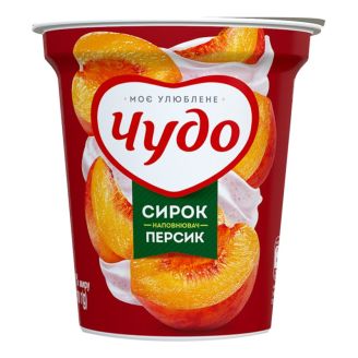 Сирок збитий фруктовий "Персик" 5,0% 170 г ТМ "Чудо" 