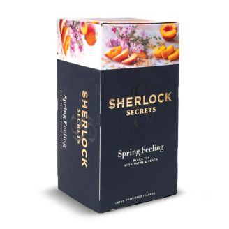 Чай бленд чаю чорного з чебрецем та персиком «Spring Feeling» 22*1,8г Sherlock Secrets