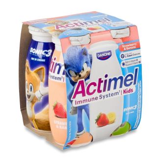 Продукт кисломолочний 1,4% пл 4x100г полуниця-банан  ТМ Actimel