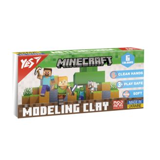 Пластилін Yes, 6 кол., 120г "Minecraft" 540650