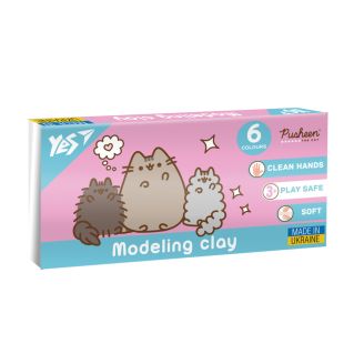 Пластилін Yes, 6 кол., 120г "Pusheen" 540651