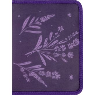 Папка об'ємна на блискавці А5+ Lavender-1 69325, 1805-36-A