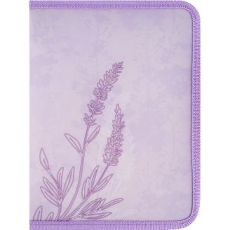 Папка об'ємна на блискавці А5+ Lavender-2 69326, 1805-37-A