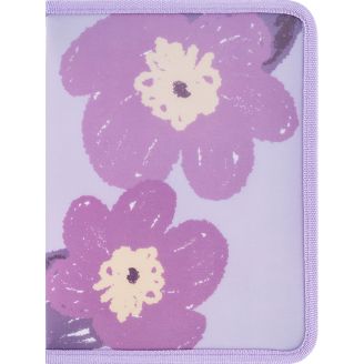 Папка об'ємна на блискавці А5+ Lavender-3 69328, 1805-38-A