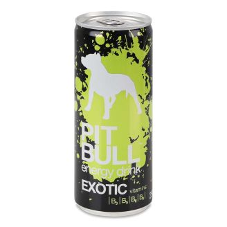 Напій енергетичний Pit Bull Exotic  УКРАЇНА 0,25л з/б