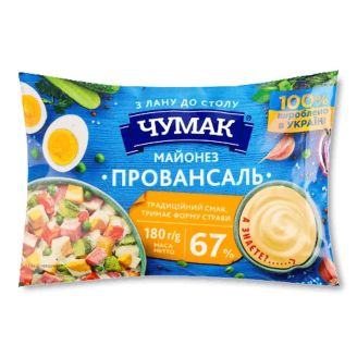 Майонез Провансаль 67% пак 180г Чумак