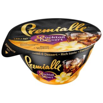 Десерт к/м Соcktail&Dessert ваніль з аром. бурбону 9% 140г ТМ Premialle