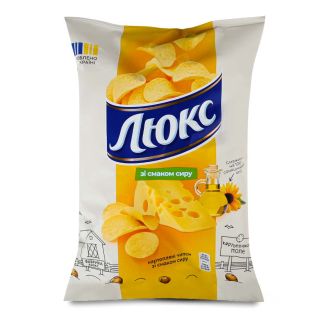 Чипси картопляні зі смаком сиру 125г ТМ Люкс