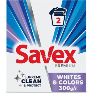Порошок для прання Savex авт Premium White&colors 300 г