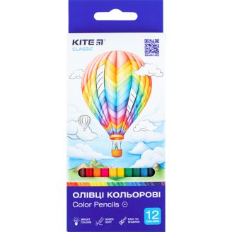 Олівці кольорові, 12 шт. Kite Classic, 67645, K-051